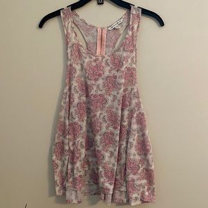 AE paisley zipper back tank